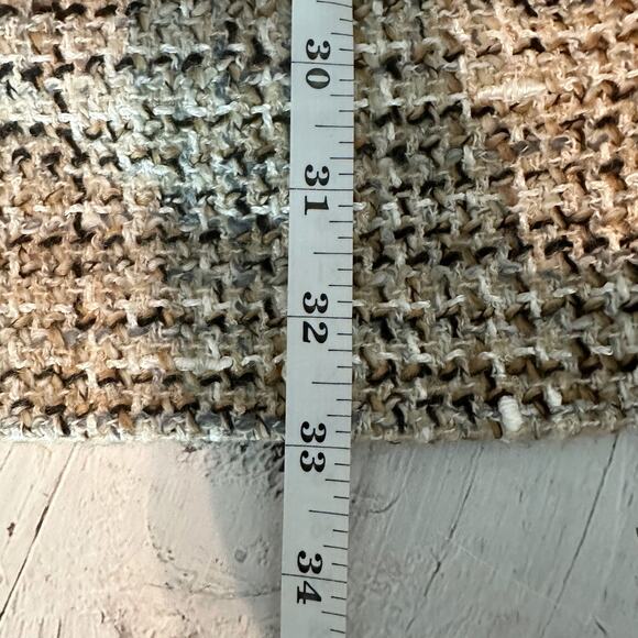 Theory Mixed Tweed Military Mini Dress Size 6 Wheat Multi - Picture 9 of 13